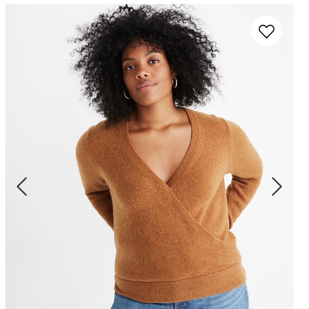 Faux Wrap Pullover Sweater - Madewell xxl